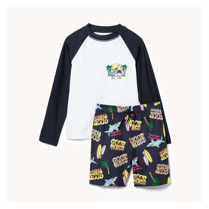 Kid Boys' 2-Piece Rash Guard Set